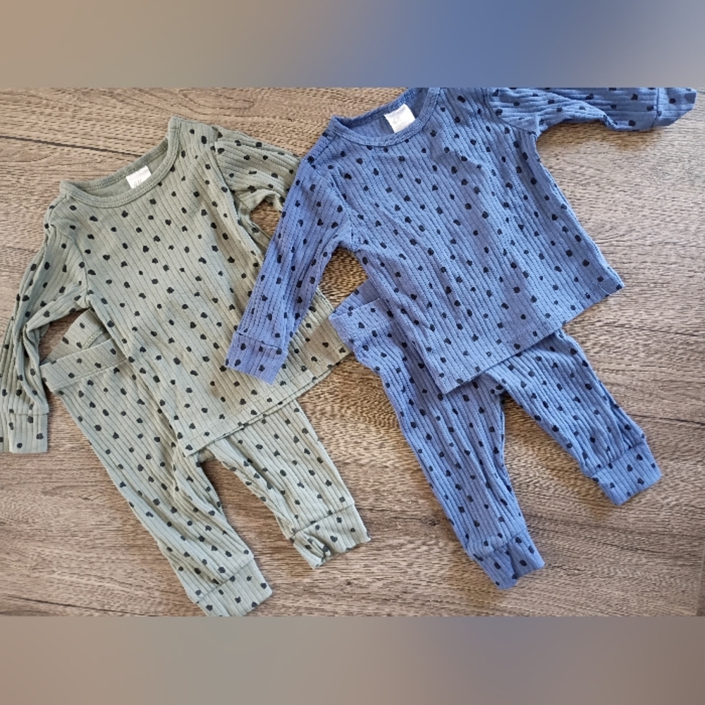 H&M Kids Matching Sets in Green and Blue